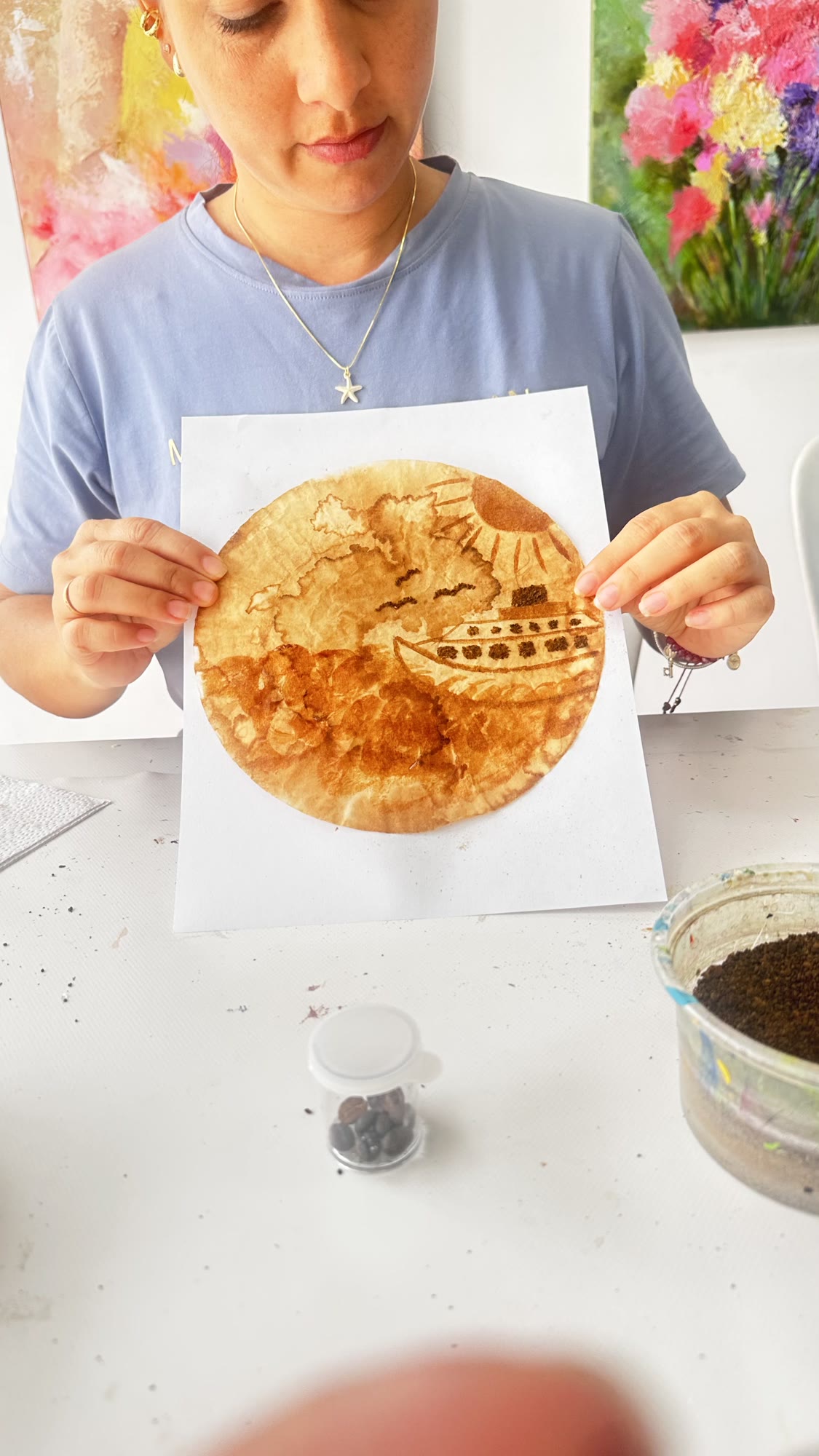 Abstract Coffee Landscapes
